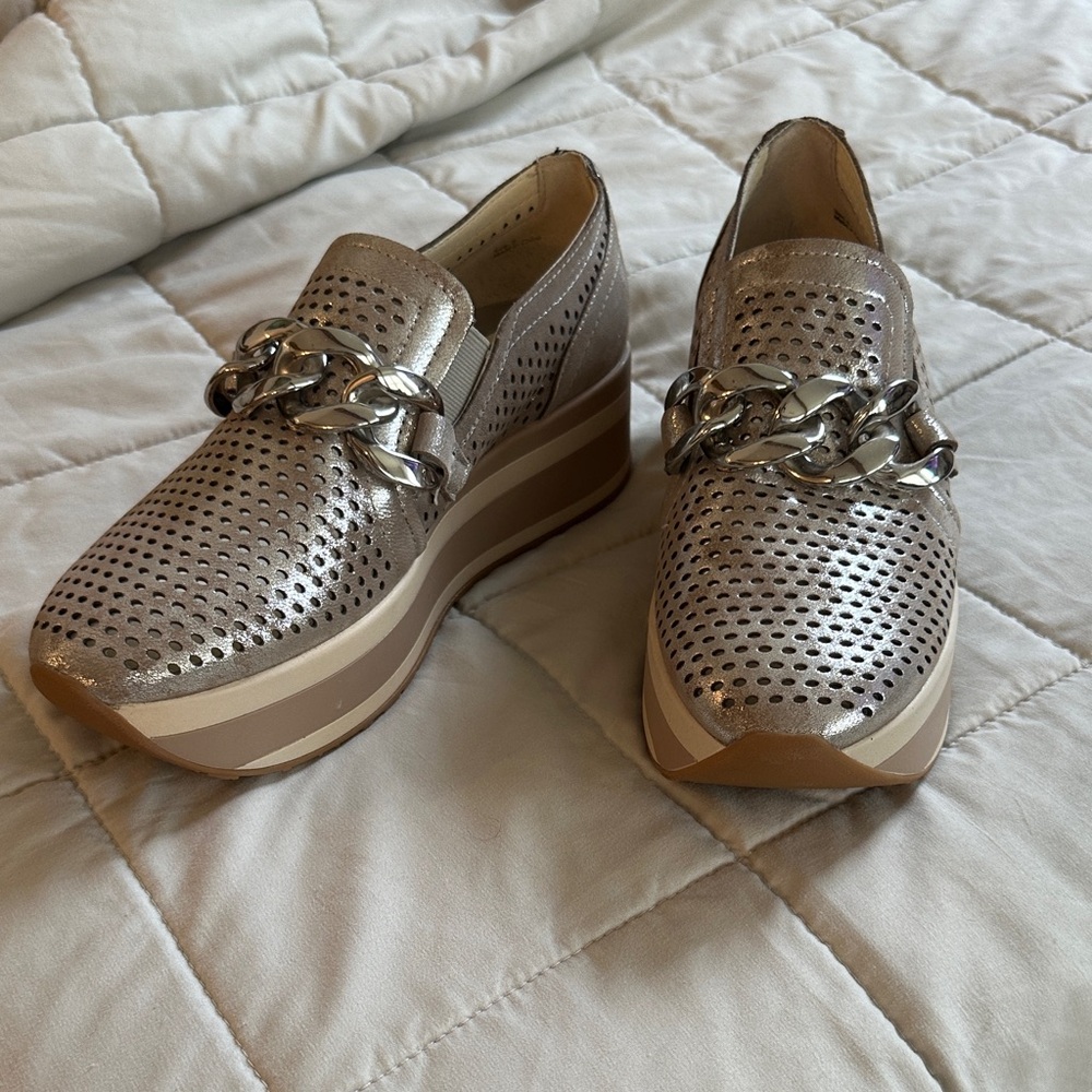 Dolce Vita Metallic Platform Loafers